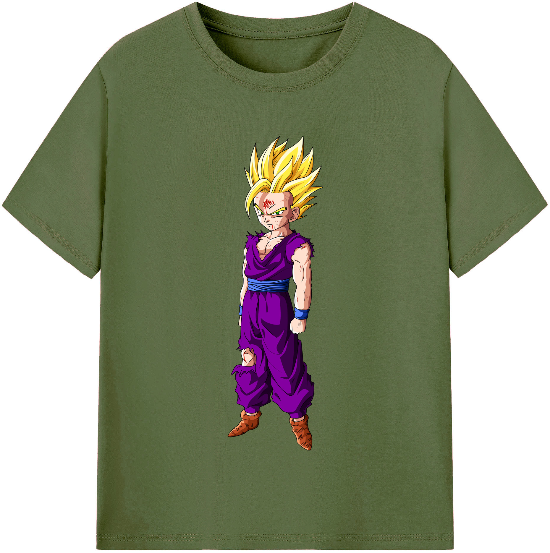 （画像用） ドラゴンボール 孫 悟飯（そんごはん）DRAGON BALL Son Gohan 綿100％半袖Tシャツ（フロントプリント）